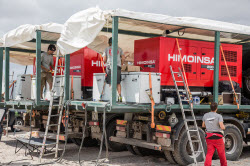 HIMOINSA generator sets at charging points for the Acciona EcoPowered electric vehicle